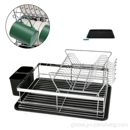 Stainless Steel Kitchen Rack Double Layer Stainless Steel Dish Drying Rack Factory